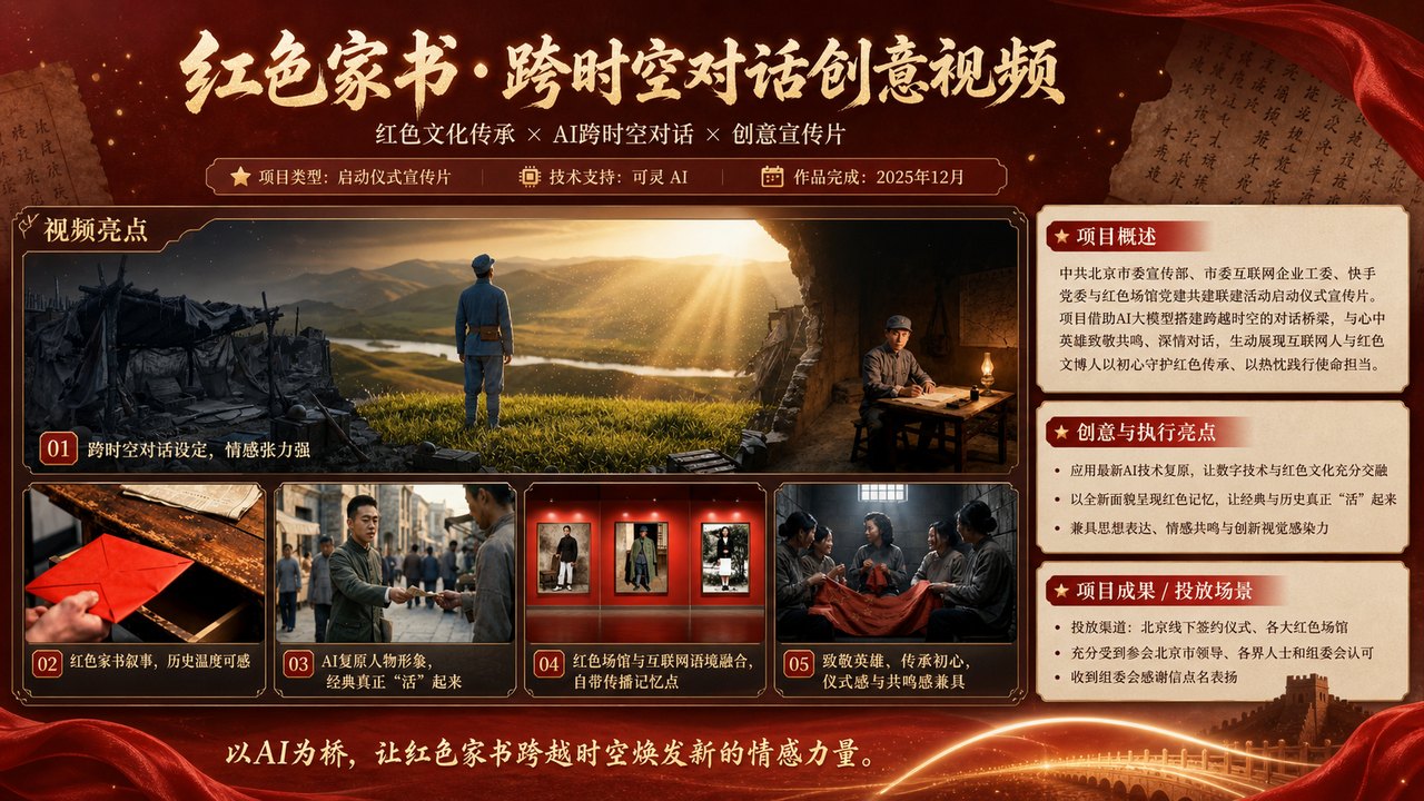国家发改委红色家书跨时空对话 AI 视频